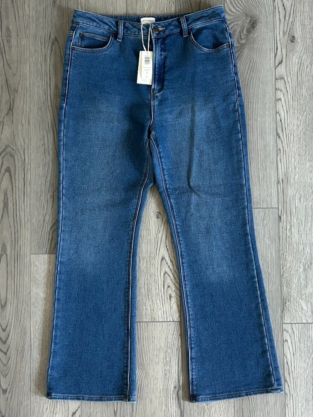 Z Supply Lia Ankle Kick Flare Jeans Womens 29 Vintage Indigo NWT High Rise Denim
